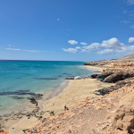 Playa Esmeralda view from cliffside
