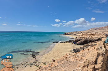 Playa Esmeralda view from cliffside