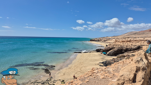 Playa Esmeralda view from cliffside