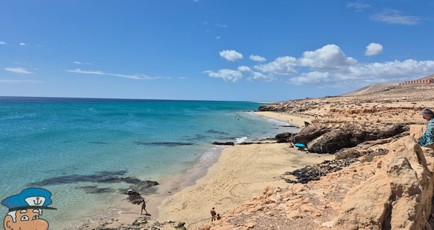 Playa Esmeralda view from cliffside