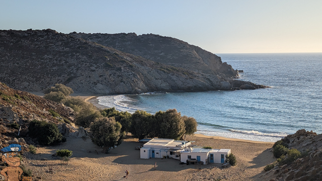 Psili Amos beach in Patmos