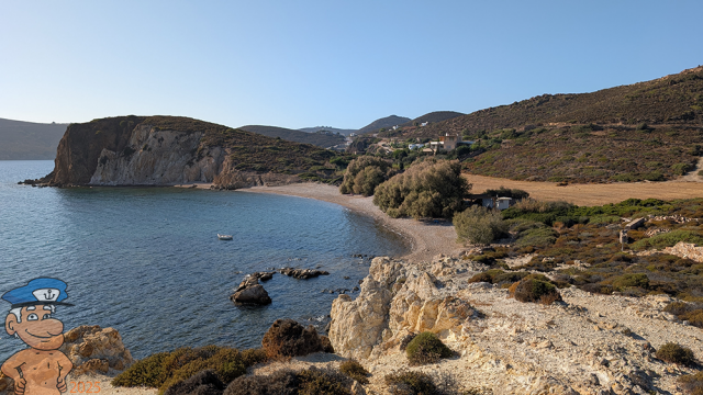 view of didimes beach patmos