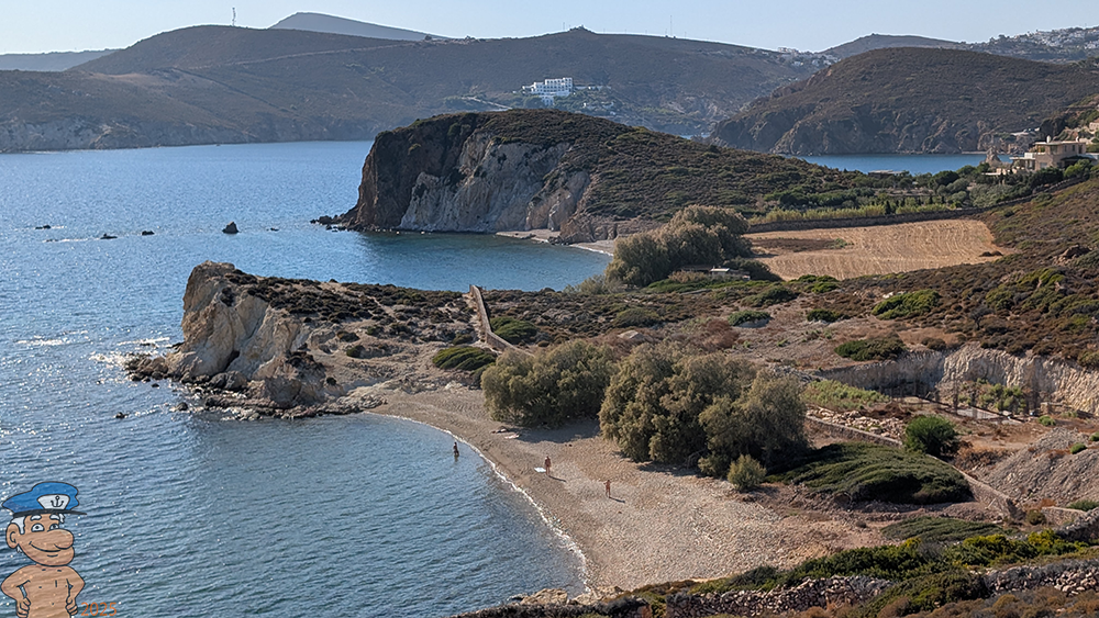 view of didimes beaches patmos