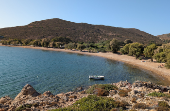 View of Livadi beach Patmos