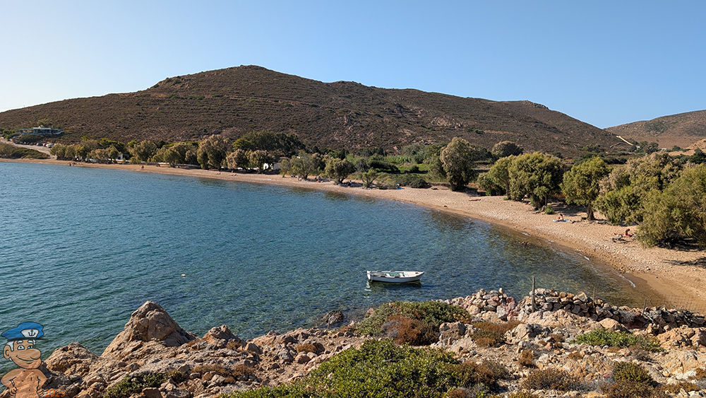 View of Livadi beach Patmos