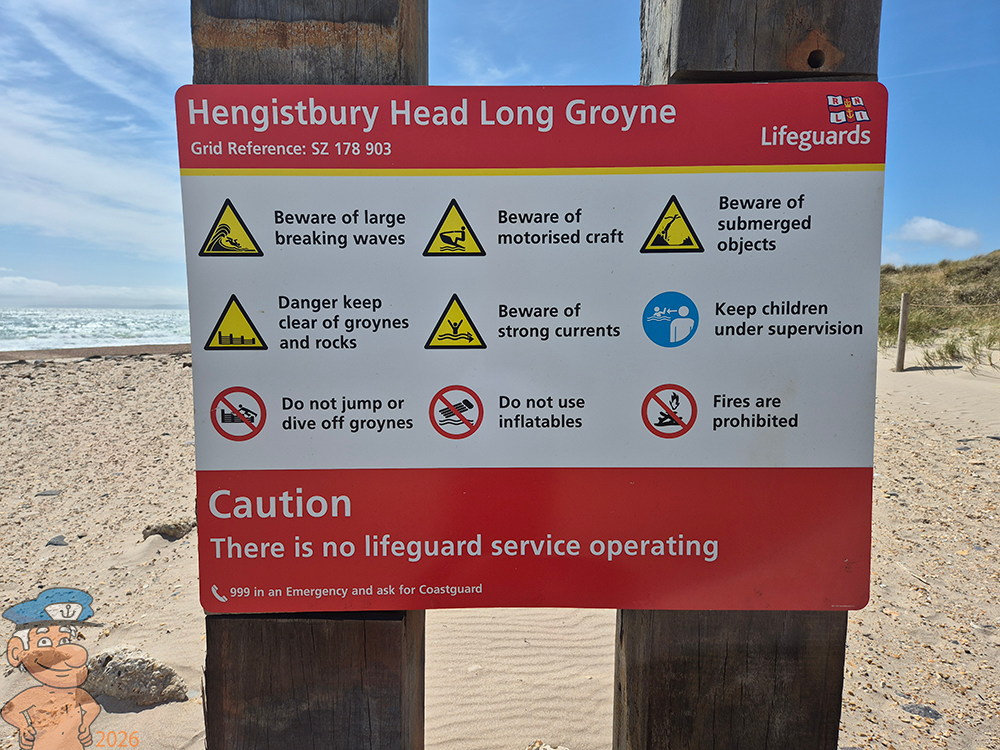 Hengistbury Head sign
