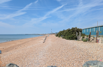 Portslade beach shoreline