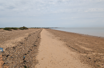 St Osyth beach foreline
